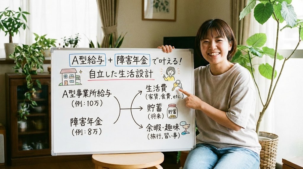 「A型給与 ＋ 障害年金」で描く、自立した生活設計