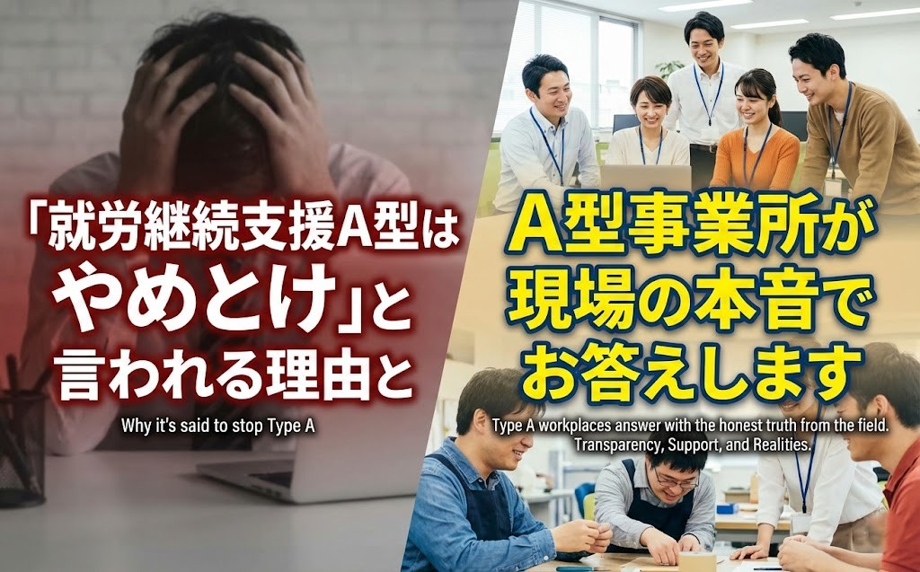 就労継続支援A型はやめとけ」と言われる5つの理由に札幌のA型事業所が