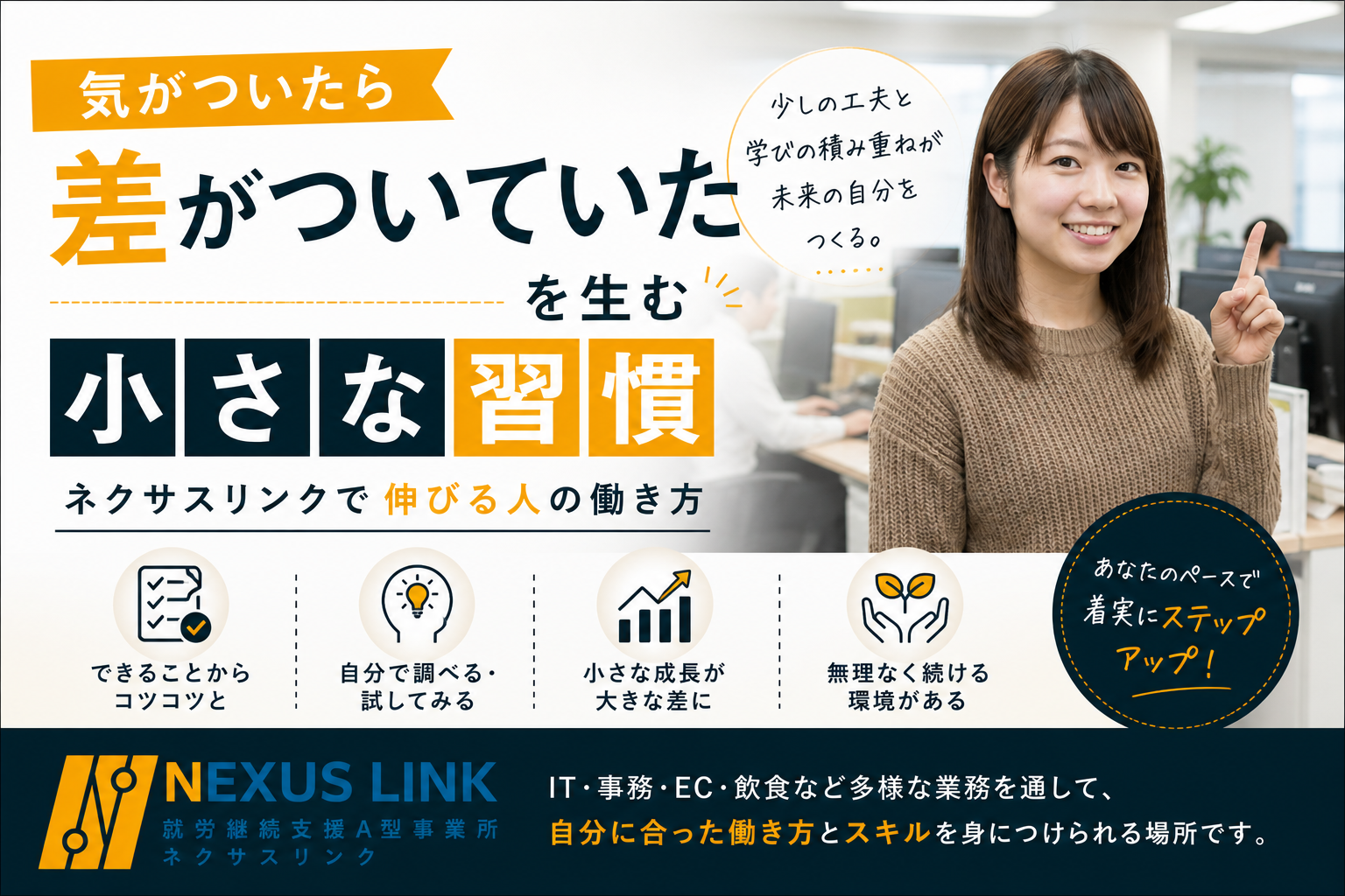 ネクサスリンクで伸びる人の働き方