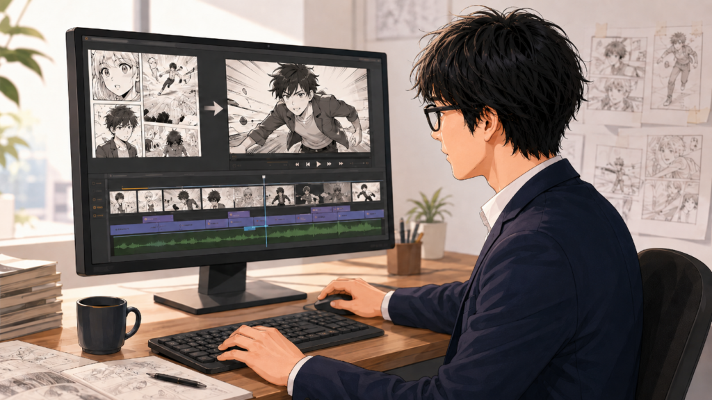 はじまりは、漫画を動画にする作業でした